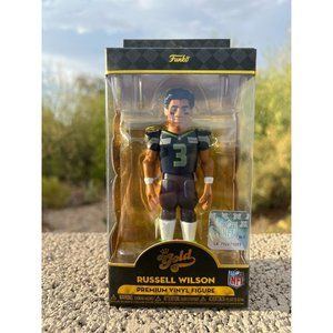Funko Pop Premium Vinyl Figure -NFL Football - Gold - Russell Wilson (NEW)